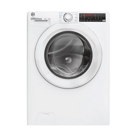 Hoover H3WPS496TAM6 9 kg Tvättmaskin med 1400 rpm – Vit, fristående, frontladdning