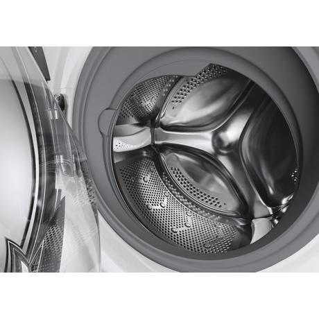 Hoover H3WPS496TAM6 9 kg Tvättmaskin med 1400 rpm – Vit, fristående, frontladdning