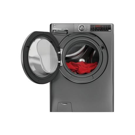 Hoover H3WPS496TMRR6 9 kg Tvättmaskin med 1400 rpm – Grafit, fristående, frontladdning