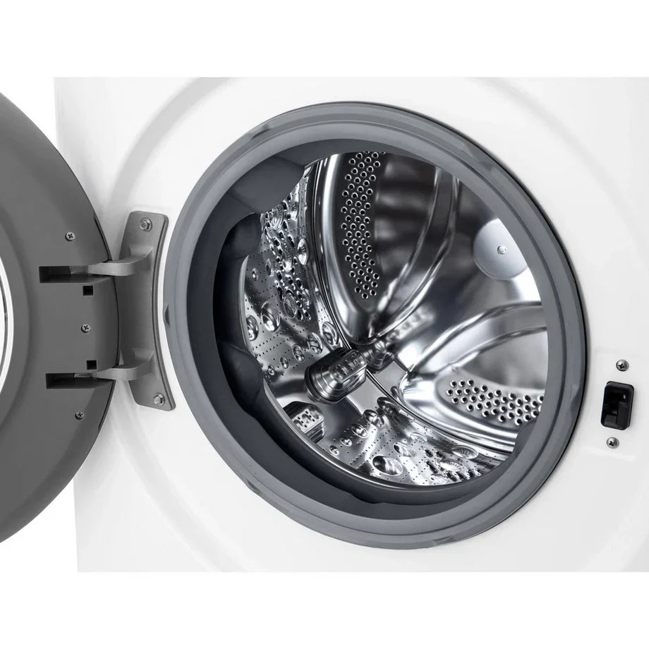 LG F4Y510WBLN1 10 kg Ångtvättmaskin med 1400 rpm – Vit, fristående, frontladdning, energiklass A