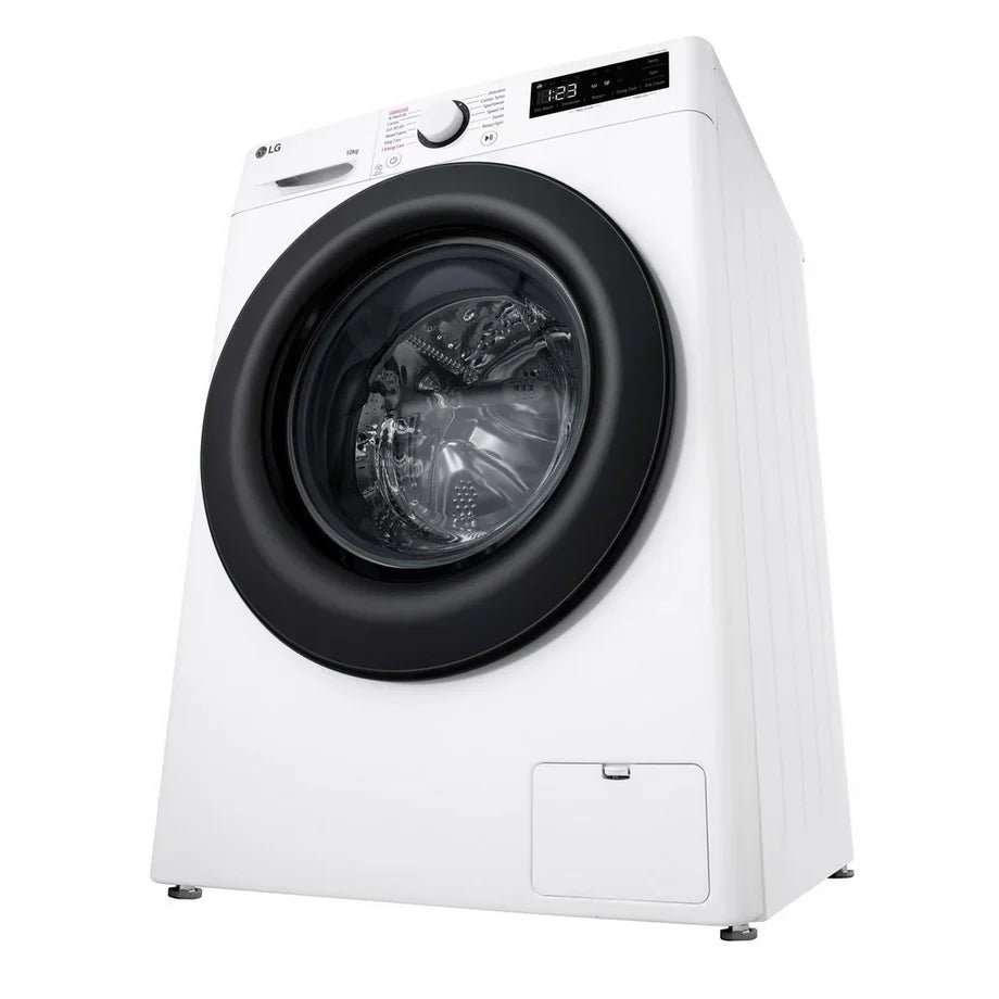 LG F4Y510WBLN1 10 kg Ångtvättmaskin med 1400 rpm – Vit, fristående, frontladdning, energiklass A