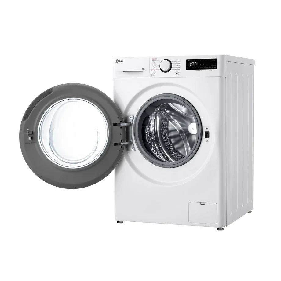 LG F4Y510WBLN1 10 kg Ångtvättmaskin med 1400 rpm – Vit, fristående, frontladdning, energiklass A