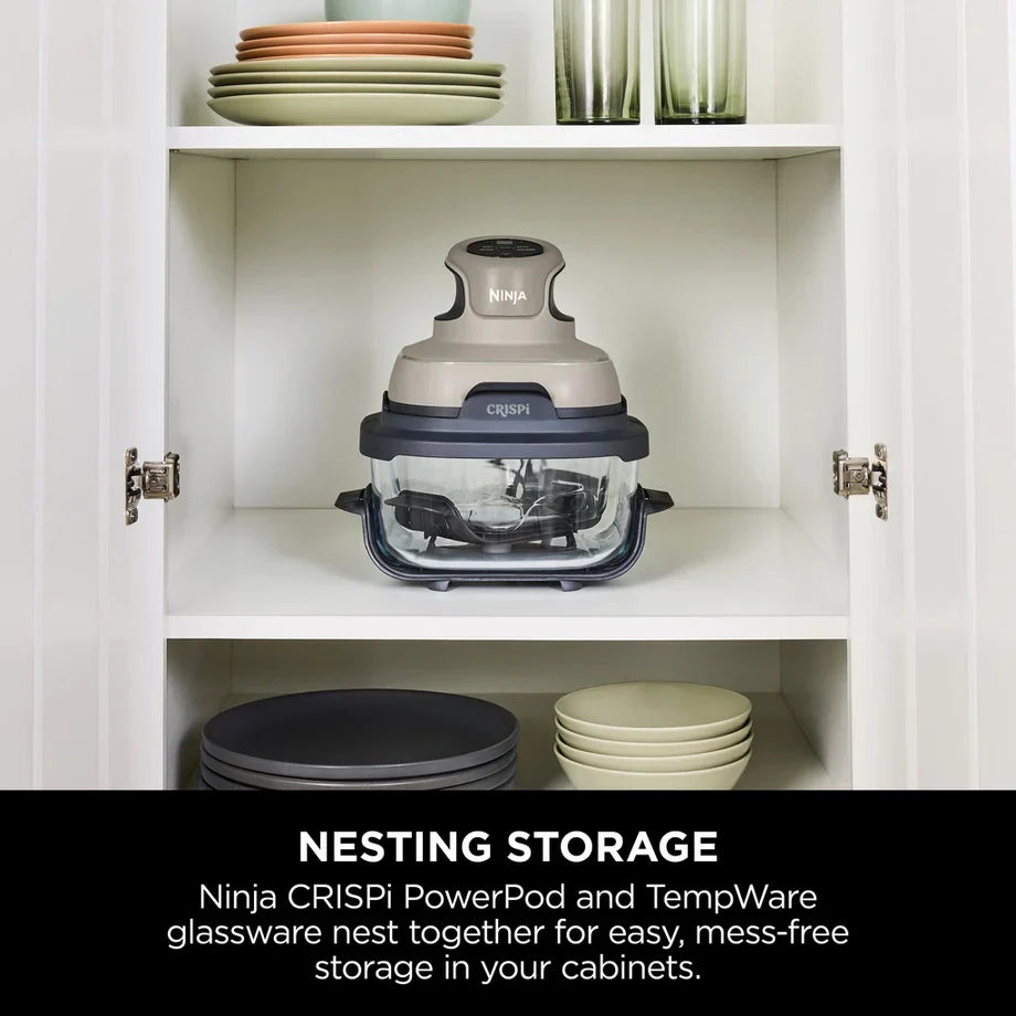 Ninja FN101UKST CRISPi 4-i-1 Portabel Glasluftfritera med stenplatta
