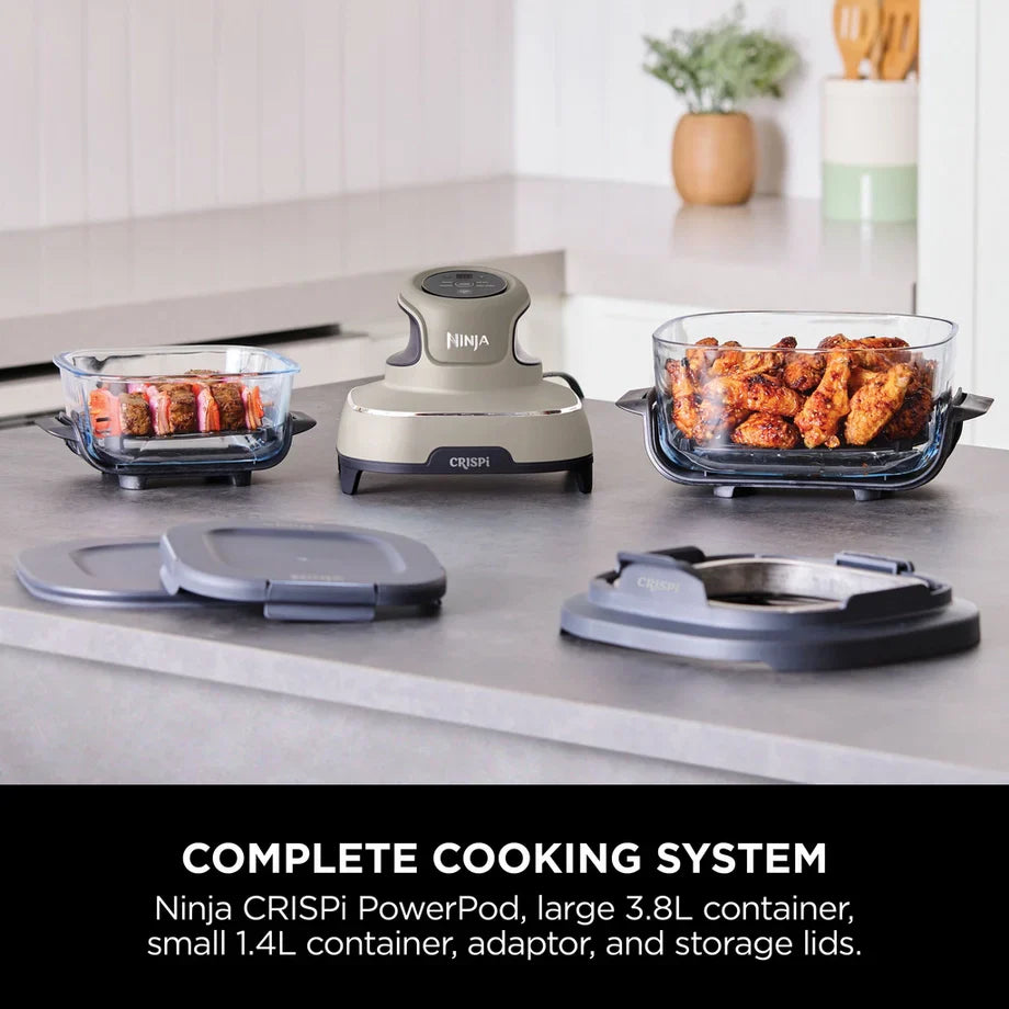 Ninja FN101UKST CRISPi 4-i-1 Portabel Glasluftfritera med stenplatta