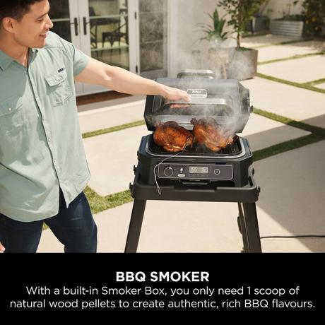 Ninja OG850UK Woodfire Pro XL – Elektrisk grill & röker för hemmet
